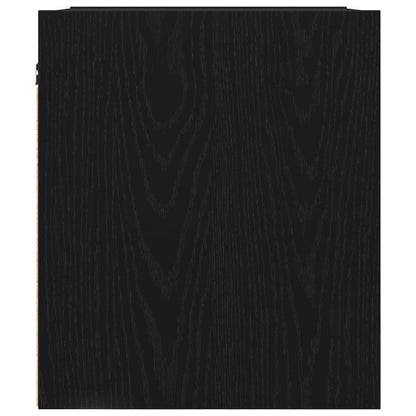 Comodini a Muro 2 pz Rovere Nero 38x34x40 cm - homemem39