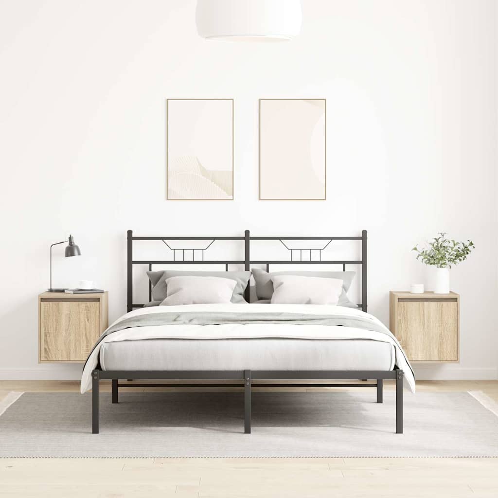 Comodini a Muro 2 pz Rovere Sonoma 38x34x40 cm - homemem39