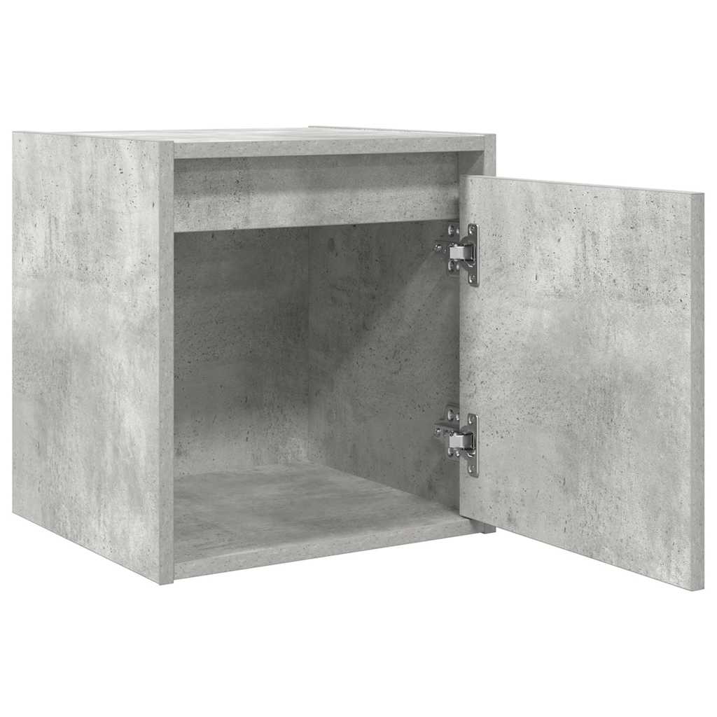 Comodino a Muro Grigio Cemento 38x34x40 cm - homemem39