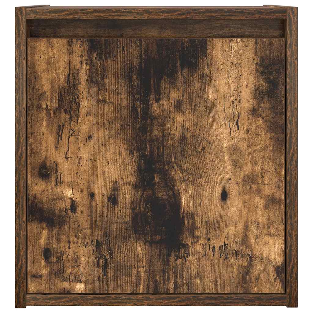 Comodino a Muro Rovere Fumo 38x34x40 cm - homemem39