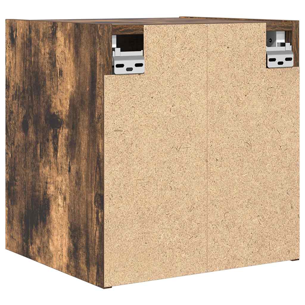 Comodino a Muro Rovere Fumo 38x34x40 cm - homemem39