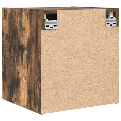 Comodini a Muro 2 pz Rovere Fumo 38x34x40 cm - homemem39