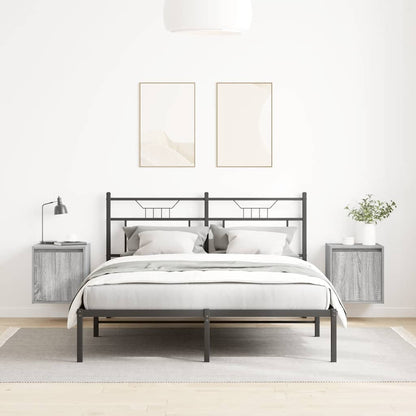 Comodini a Muro 2 pz Grigio Sonoma 38x34x40 cm - homemem39