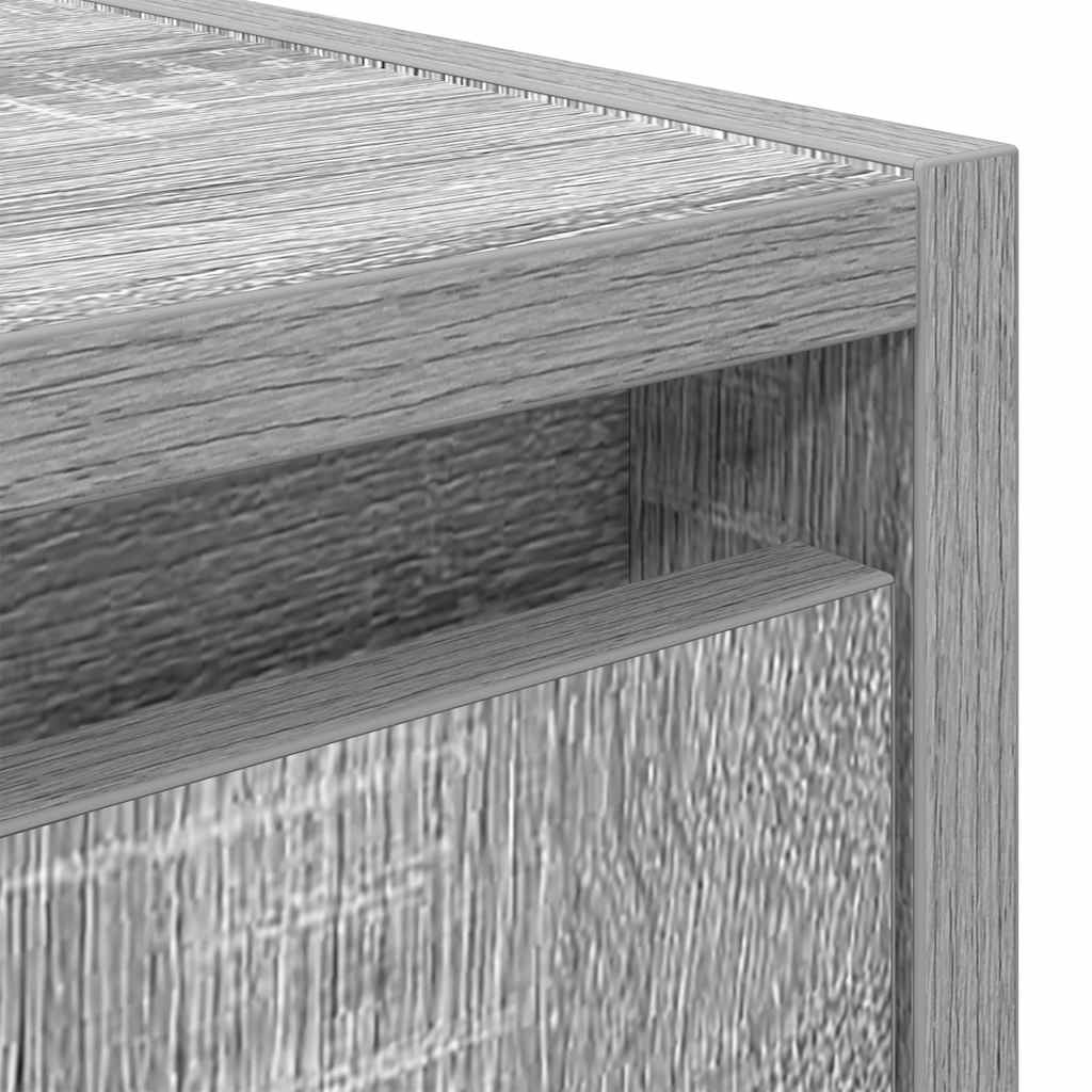 Comodini a Muro 2 pz Grigio Sonoma 38x34x40 cm - homemem39