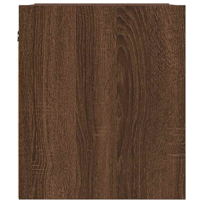 Comodino a Muro Rovere Marrone 38x34x40 cm - homemem39
