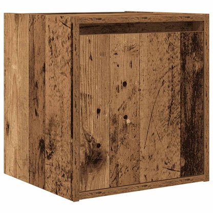 Comodino a Muro Legno Antico 38x34x40 cm - homemem39
