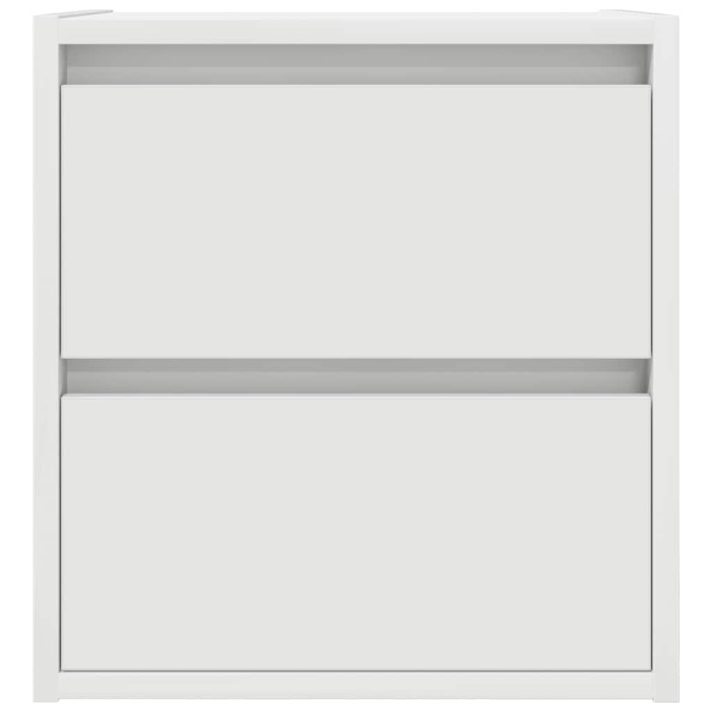 Comodino a Muro Bianco 38x34x40 cm - homemem39