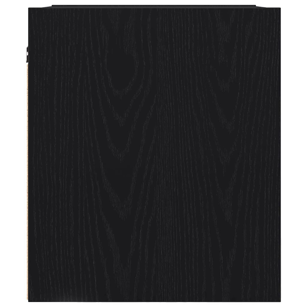 Comodini a Muro 2 pz Rovere Nero 38x34x40 cm - homemem39