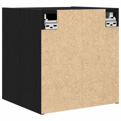 Comodini a Muro 2 pz Rovere Nero 38x34x40 cm - homemem39