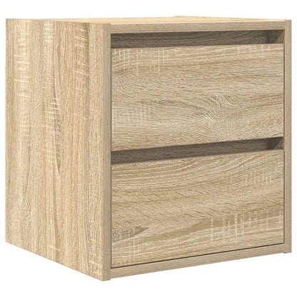 Comodino a Muro Rovere Sonoma 38x34x40 cm - homemem39