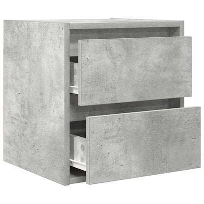 Comodino a Muro Grigio Cemento 38x34x40 cm - homemem39