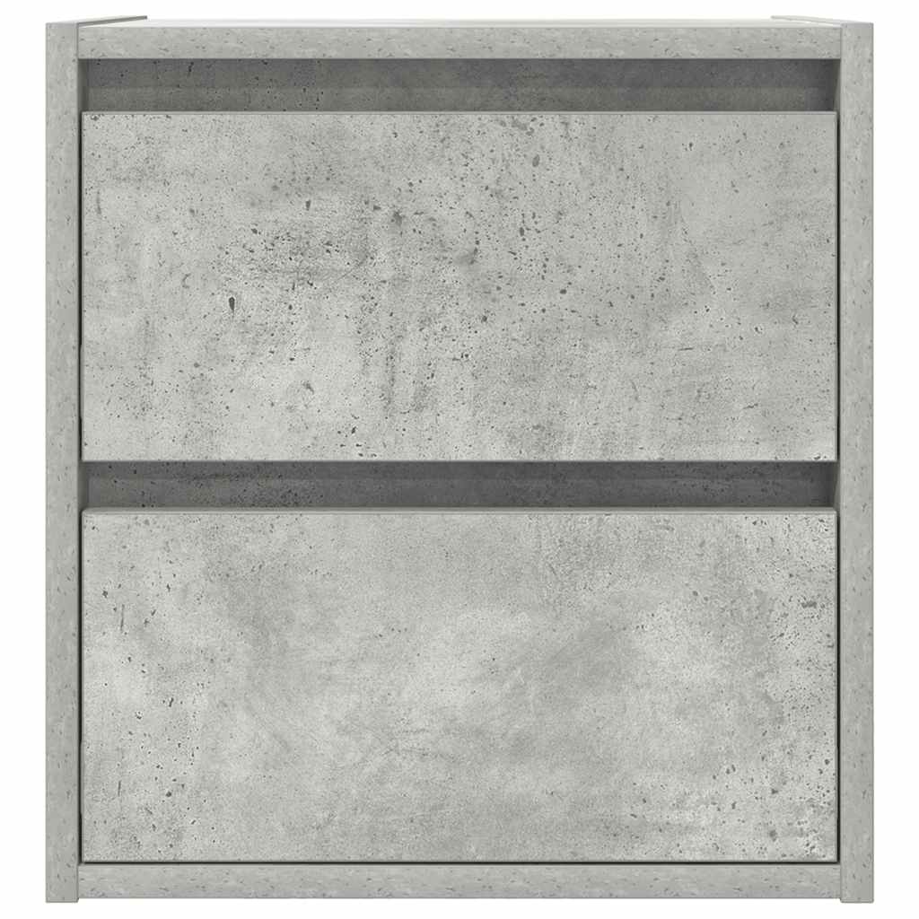 Comodino a Muro Grigio Cemento 38x34x40 cm - homemem39