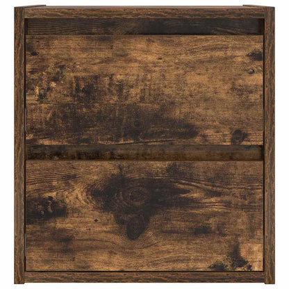 Comodino a Muro Rovere Fumo 38x34x40 cm