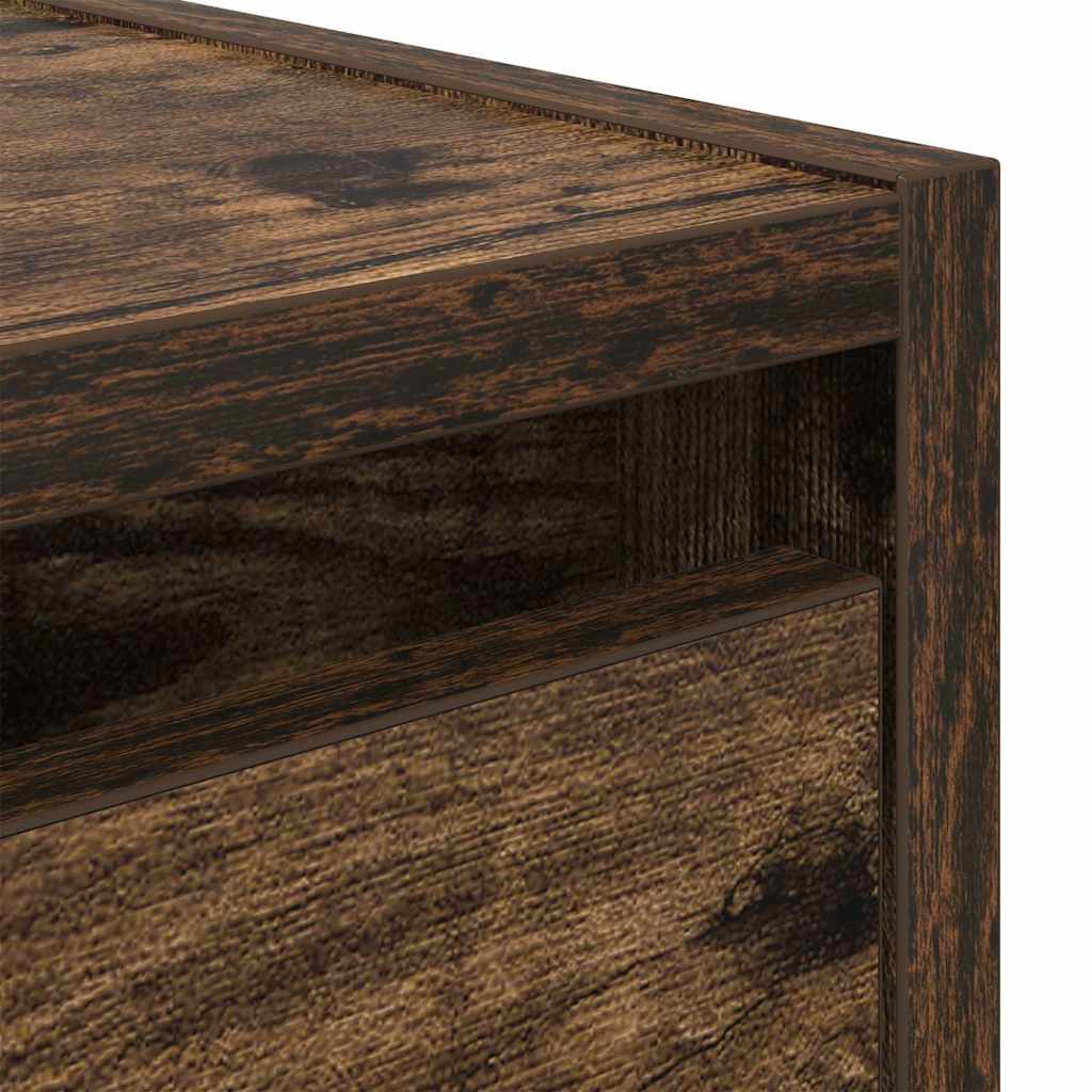 Comodino a Muro Rovere Fumo 38x34x40 cm