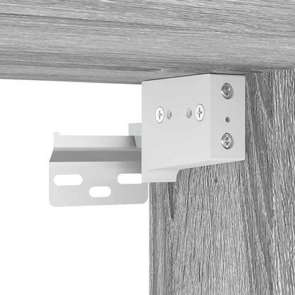 Comodino a Muro Grigio Sonoma 38x34x40 cm - homemem39