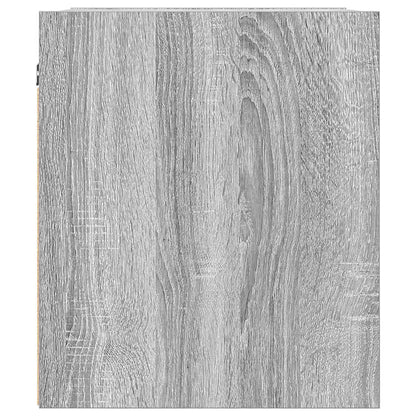 Comodini a Muro 2 pz Grigio Sonoma 38x34x40 cm - homemem39