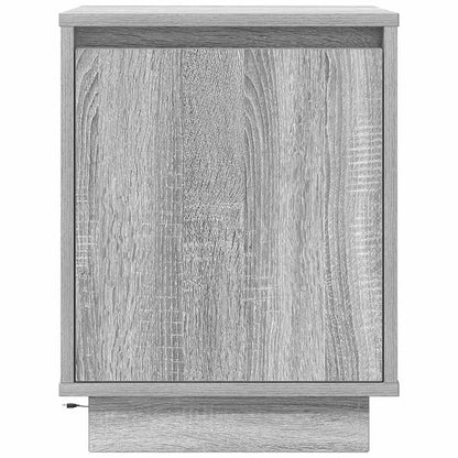 Comodini con Luci a LED 2 pz Grigio Sonoma 38x34x50 cm - homemem39