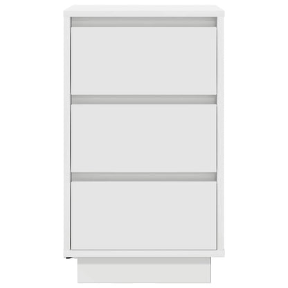 Comodini con Luci LED Bianco 38x34x65 cm - homemem39