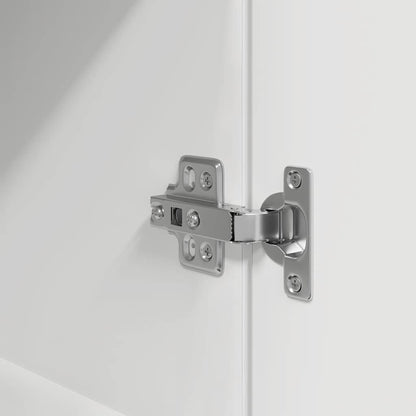 Comodino Bianco 39x35x125 cm in Legno Multistrato