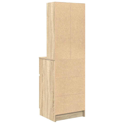 Comodino Rovere Sonoma 39x35x125 cm in Legno Multistrato