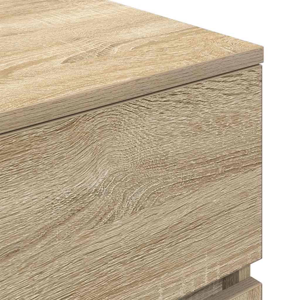 Comodino Rovere Sonoma 39x35x65 cm in Legno Multistrato - homemem39