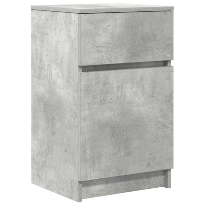 Comodini 2 pz Grigio Cemento 39x35x65 cm in Legno Multistrato - homemem39