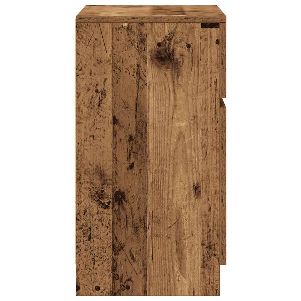 Comodino Legno Antico 39x35x65 cm in Legno Multistrato - homemem39