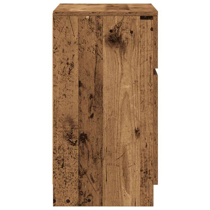 Comodino Legno Antico 39x35x65 cm in Legno Multistrato - homemem39