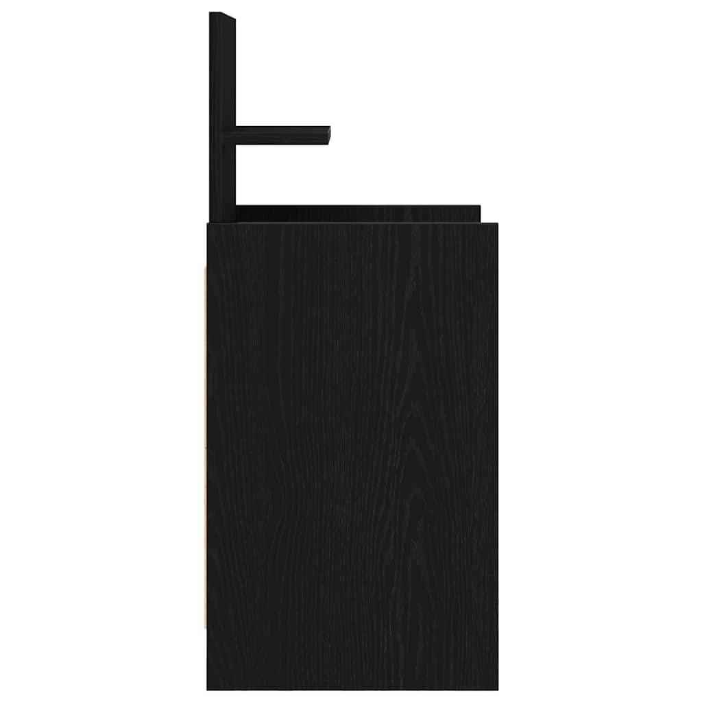 Comodini con 2 Cassetti 2 pz Rovere Nero 38x34x80 cm - homemem39