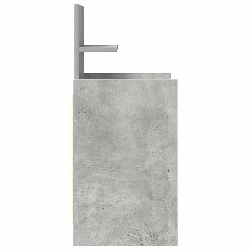 Comodini con 2 Cassetti 2 pz Grigio Cemento 38x34x80 cm - homemem39