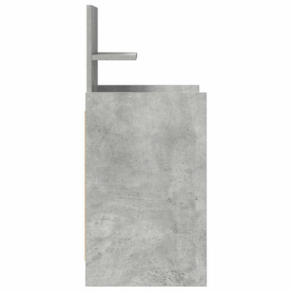 Comodini con 2 Cassetti 2 pz Grigio Cemento 38x34x80 cm - homemem39