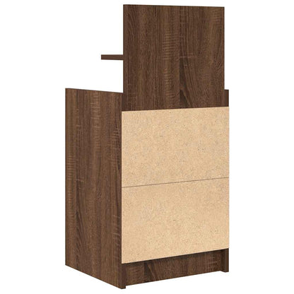 Comodini con 2 Cassetti 2 pz Rovere Marrone 38x34x80 cm - homemem39