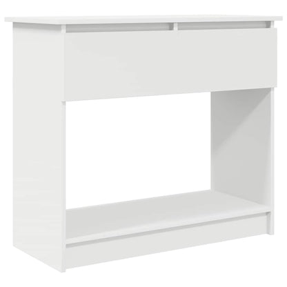 Tavolo Consolle con Cassetti Bianco 85,5x38,5x74,5 cm | homemem39
