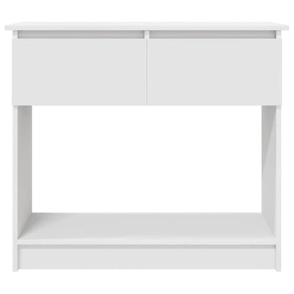 Tavolo Consolle con Cassetti Bianco 85,5x38,5x74,5 cm - homemem39