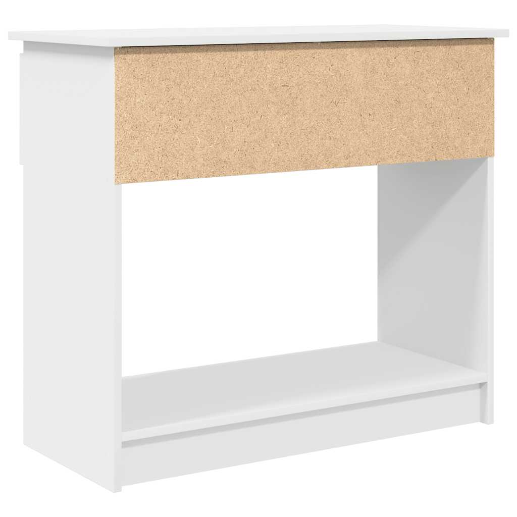 Tavolo Consolle con Cassetti Bianco 85,5x38,5x74,5 cm | homemem39