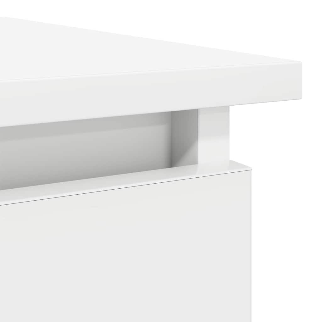 Tavolo Consolle con Cassetti Bianco 85,5x38,5x74,5 cm | homemem39