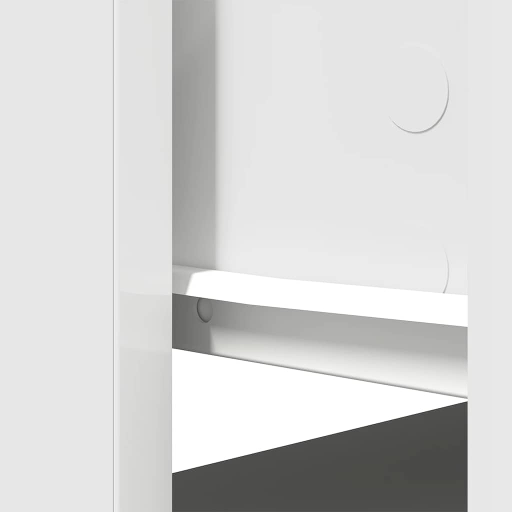 Tavolo Consolle con Cassetti Bianco 85,5x38,5x74,5 cm - homemem39