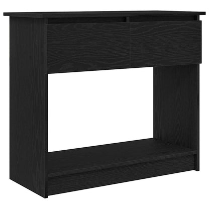 Tavolo Consolle con Cassetti Nero 85,5x38,5x74,5 cm | homemem39
