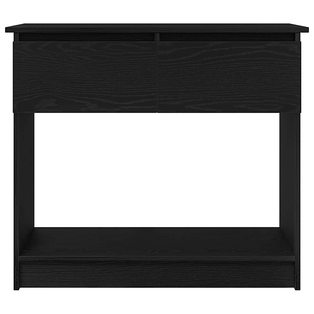 Tavolo Consolle con Cassetti Nero 85,5x38,5x74,5 cm | homemem39