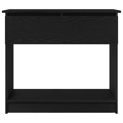 Tavolo Consolle con Cassetti Nero 85,5x38,5x74,5 cm | homemem39