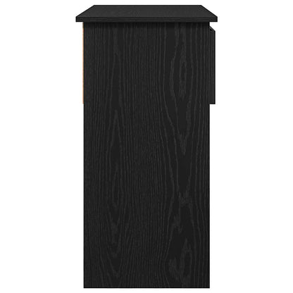 Tavolo Consolle con Cassetti Nero 85,5x38,5x74,5 cm | homemem39