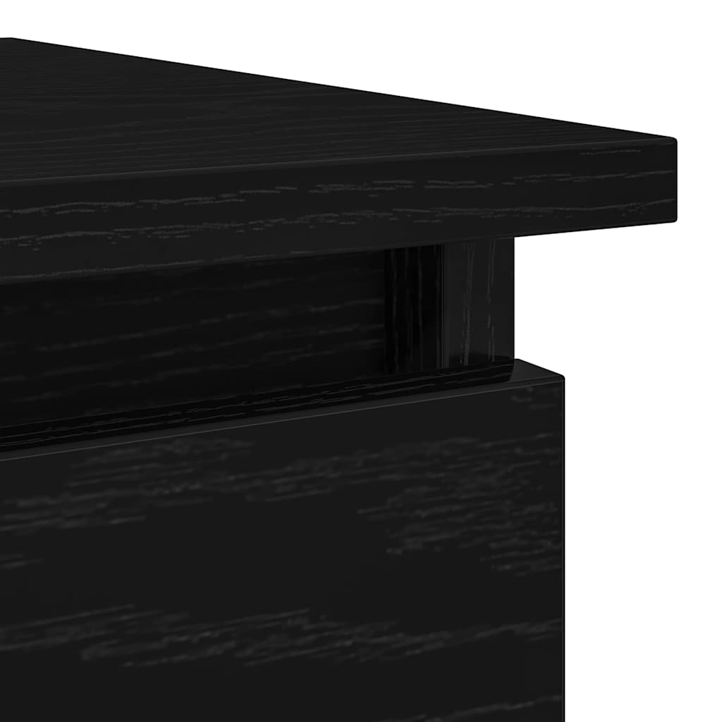 Tavolo Consolle con Cassetti Nero 85,5x38,5x74,5 cm | homemem39