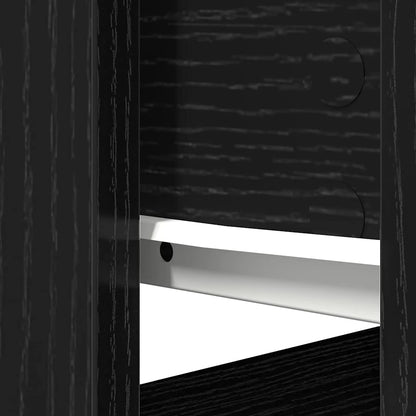 Tavolo Consolle con Cassetti Nero 85,5x38,5x74,5 cm | homemem39