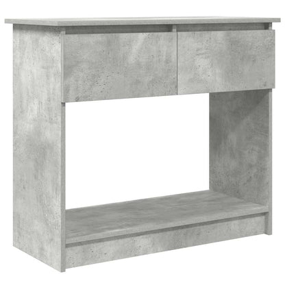 Tavolo Consolle con Cassetti Grigio Cemento 85,5x38,5x74,5 cm | homemem39