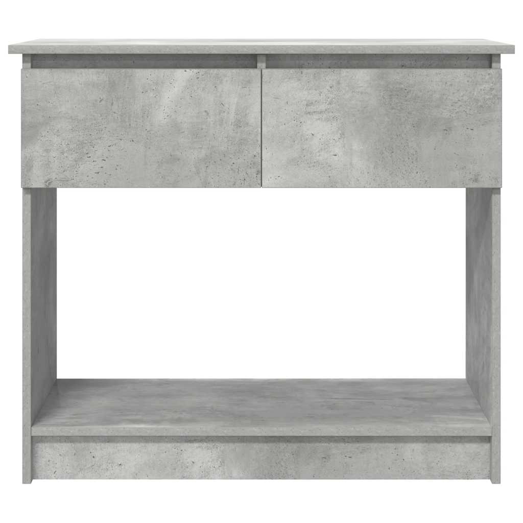 Tavolo Consolle con Cassetti Grigio Cemento 85,5x38,5x74,5 cm | homemem39
