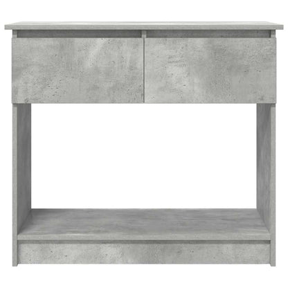 Tavolo Consolle con Cassetti Grigio Cemento 85,5x38,5x74,5 cm | homemem39