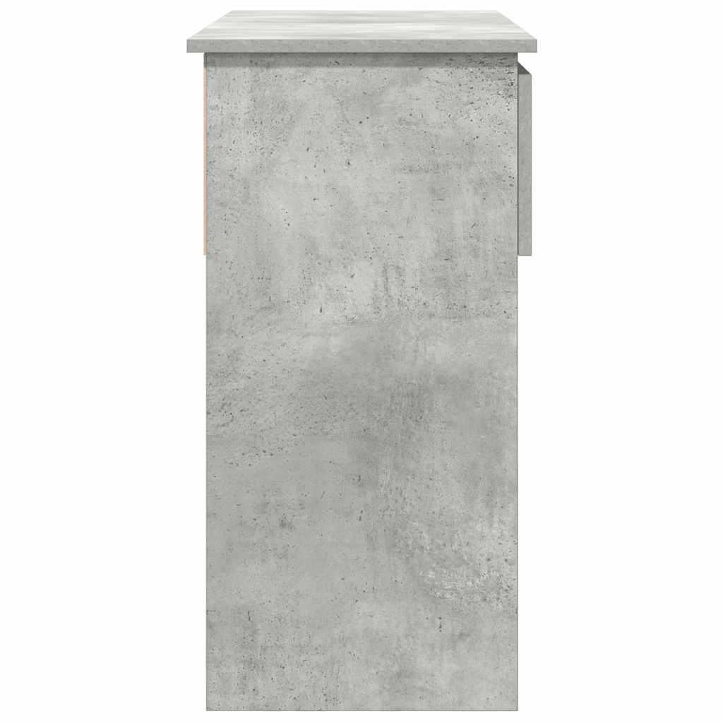 Tavolo Consolle con Cassetti Grigio Cemento 85,5x38,5x74,5 cm | homemem39