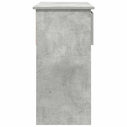 Tavolo Consolle con Cassetti Grigio Cemento 85,5x38,5x74,5 cm | homemem39