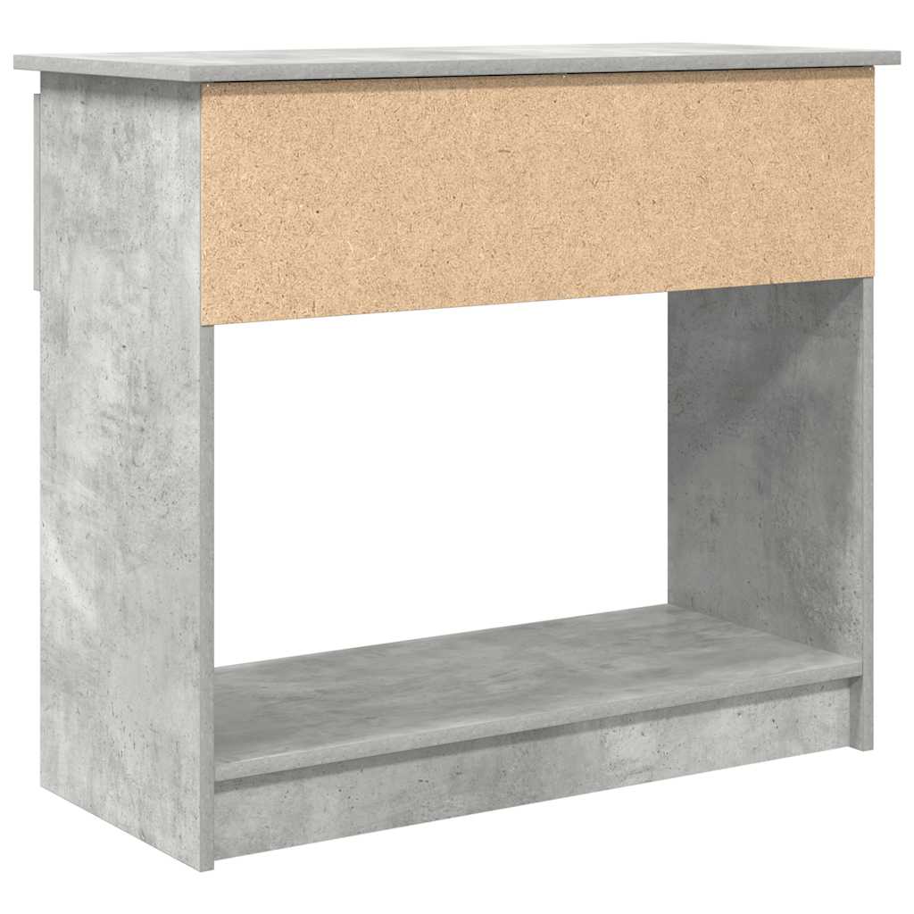 Tavolo Consolle con Cassetti Grigio Cemento 85,5x38,5x74,5 cm | homemem39
