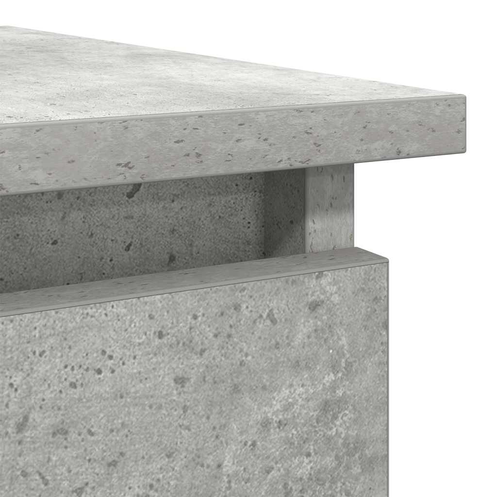 Tavolo Consolle con Cassetti Grigio Cemento 85,5x38,5x74,5 cm | homemem39